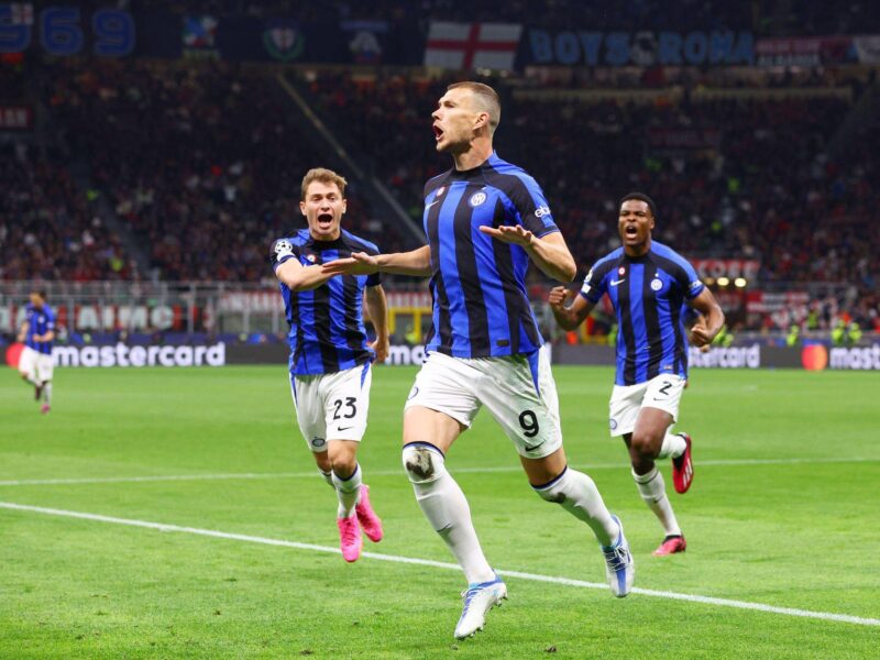 Inter derrotó a Milán y se quedó con el duelo de ida por semifinales de Champions