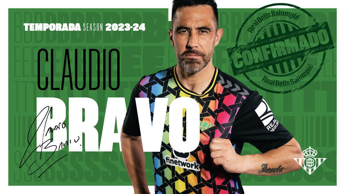 Claudio Bravo renovó por una temporada más con Real Betis