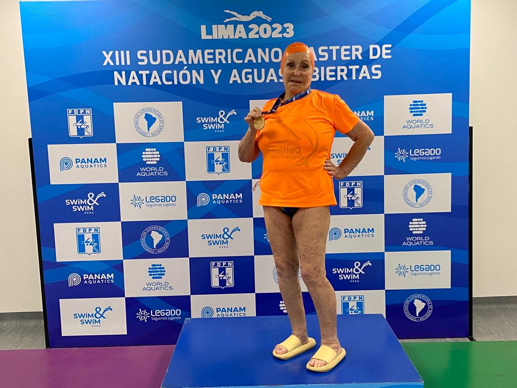 Nadodora chilena de 89 años ganó cinco oros en Sudamericano Máster