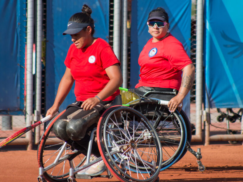 Chilenas quedaron cuartas en dobles de tenis en silla de ruedas