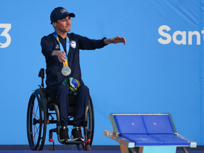 ¡Otra más! Alberto Abarza sumó su quinta medalla en los Parapanamericanos