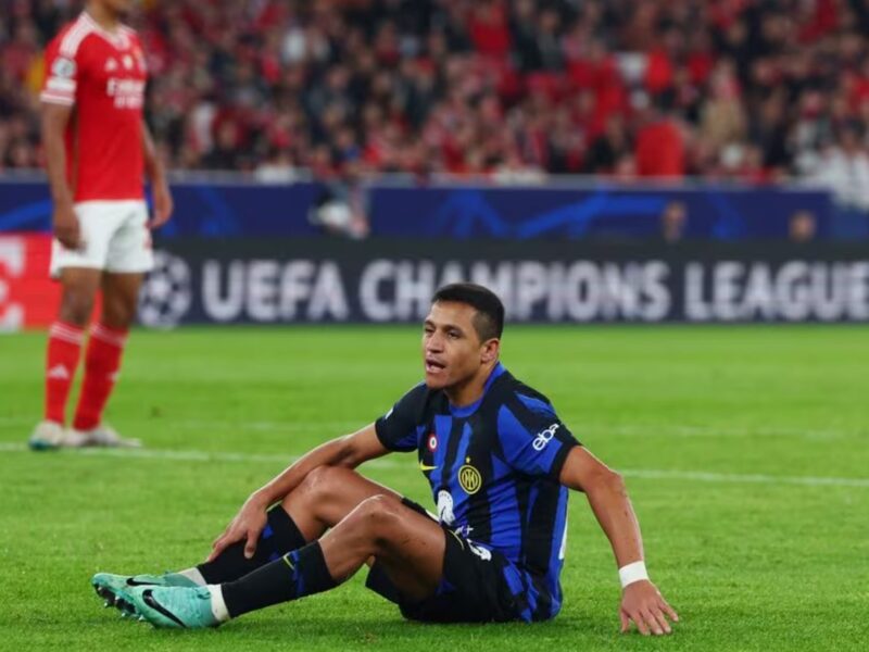 Alexis Sánchez quedó fuera de la nómina del Inter de Milán por lesión