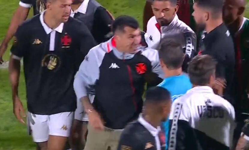 VIDEO | Gary Medel explotó contra árbitro y lo empujó en amistoso de Vasco