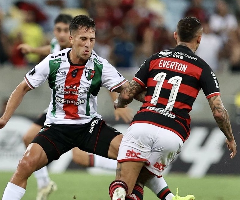 Palestino luchó pero cayó derrotado frente a Flamengo en el Maracaná