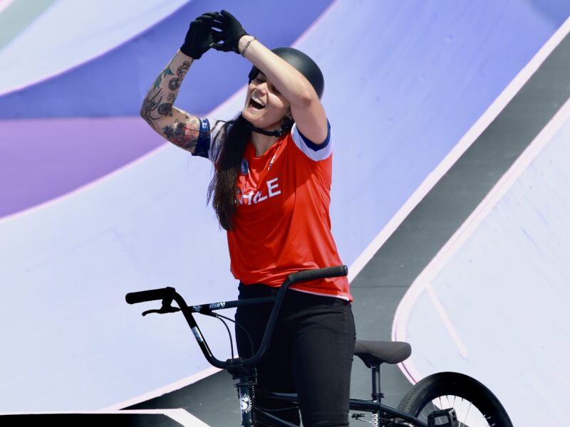 A la final olímpica: Macarena Pérez pasó a la definición por medallas del BMX Freestyle