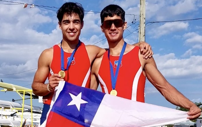 Los chilenos Manuel Fernández y Felipe Guerra se coronaron en el Mundial Sub 23 de remo