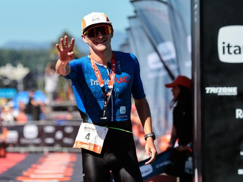 Diego Moya logró récord nacional en una nueva versión del Ironman 70.3 de Pucón