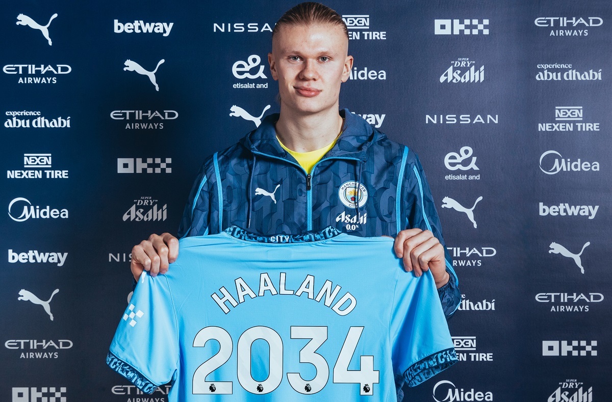 ¡Sorpresa total! Haaland renovó con Manchester City por nueve temporadas más