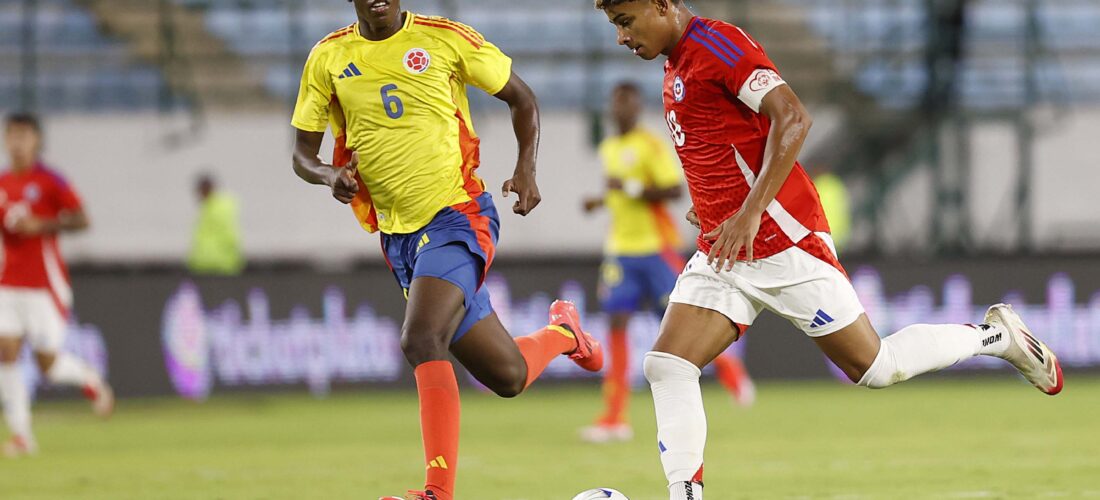 La Roja Sub 20 cayó ante Colombia y sigue colista del hexagonal en el Sudamericano