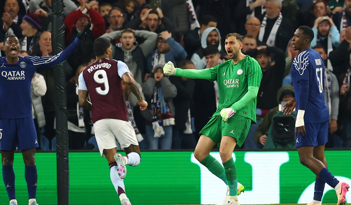 San Gigio: Donnarumma sostuvo a PSG frente al Aston Villa y lo llevó a semis de Champions League