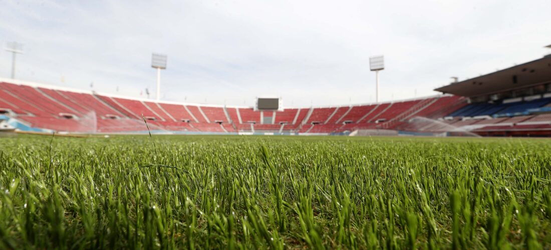 Como en la Premier League: Comenzó la instalación de césped híbrido en el Estadio Nacional