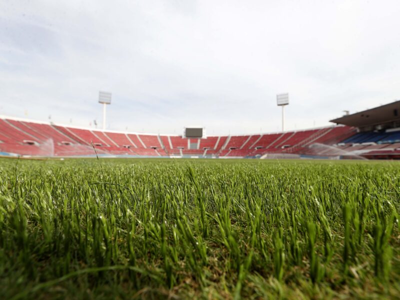 Como en la Premier League: Comenzó la instalación de césped híbrido en el Estadio Nacional