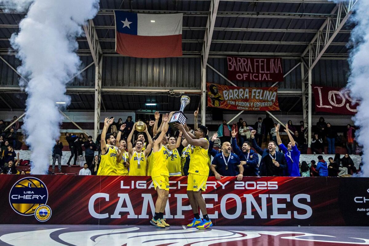 Universidad de Concepción conquistó la Liga Nacional de básquetbol tras superar a Los Leones de Quilpué