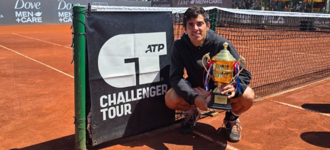 Cristian Garín se consagró campeón del Challenger 75 de Antofagasta y se acercó nuevamente al top 100