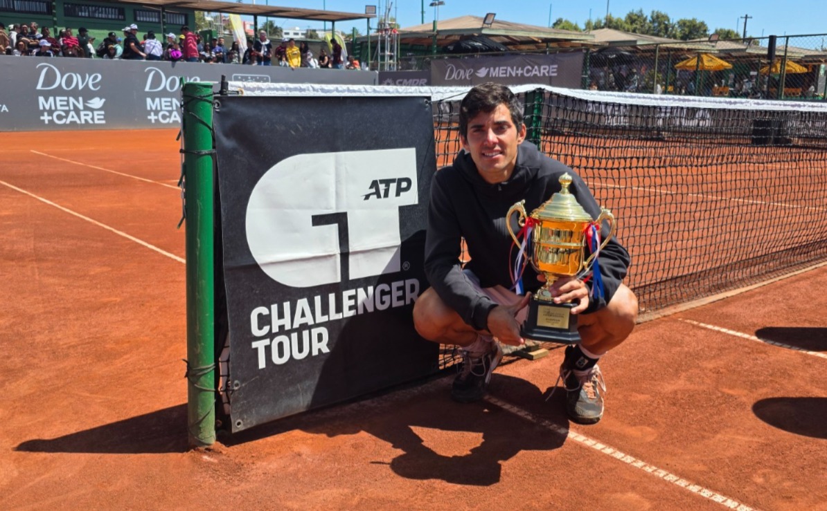 Cristian Garín se consagró campeón del Challenger 75 de Antofagasta y se acercó nuevamente al top 100