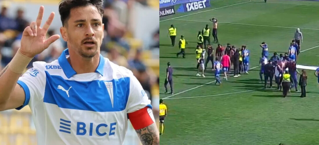 Con bochornoso final: La UC goleó a Everton en partido que fue suspendido por invasión de hinchas a la cancha