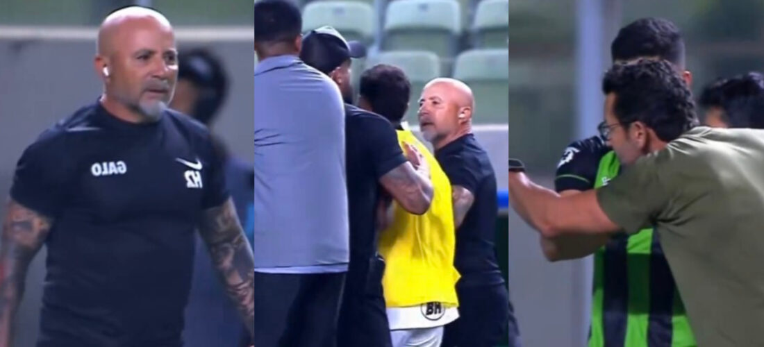 VIDEO | Jorge Sampaoli casi se fue a los golpes en el fútbol brasileño