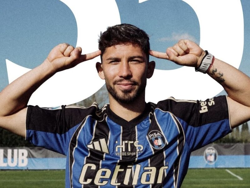 ¡Ya es oficial! Felipe Loyola fue presentado en el Pisa de la Serie A italiana