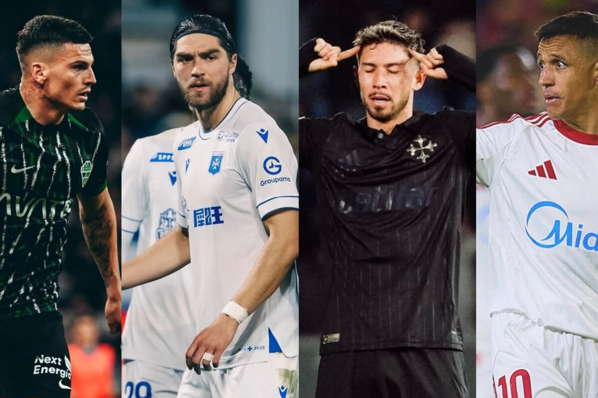 Peligran con el descenso: El complejo panorama de los jugadores chilenos en las ligas top de Europa