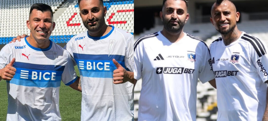 Influencer futbolístico Mo Ali visitó Chile y registró desafíos junto a Arturo Vidal y Gary Medel