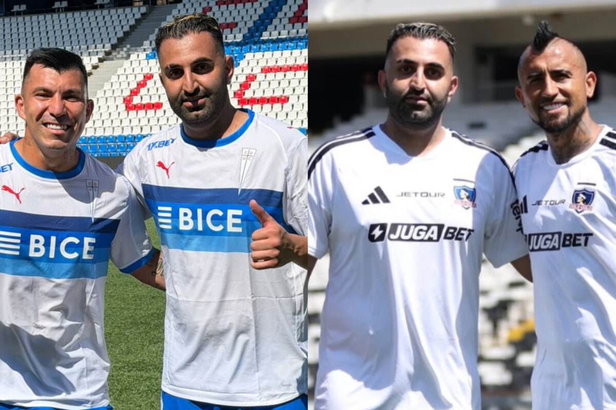 Influencer futbolístico Mo Ali visitó Chile y registró desafíos junto a Arturo Vidal y Gary Medel