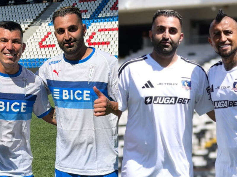 Influencer futbolístico Mo Ali visitó Chile y registró desafíos junto a Arturo Vidal y Gary Medel