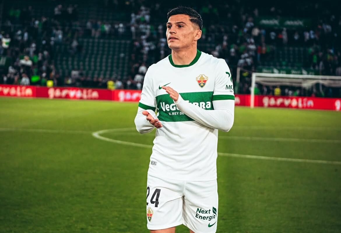 VIDEO | Previo a venir a La Roja: Lucas Cepeda entró y dio una asistencia en la ajustada derrota de Elche ante Real Madrid
