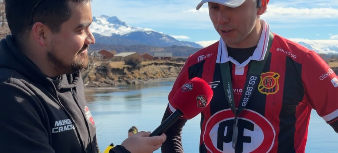 Hincha de Rangers se robó las miradas en el Patagonian International Marathon en Torres del Paine